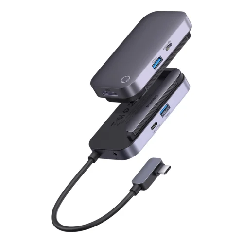 Uniwersalny HUB USB do tabletu / smartfona 4w1 USB-C Baseus PadJoy – ciemnoszary