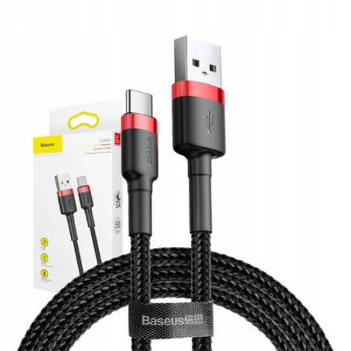 Kabel USB do USB-C Baseus Cafule 3A 0.5m zgodne Apple CarPlay Android Auto